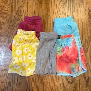Lot‎ of 5 girls Vibrant Casual Shorts Collection mixed brands size4/5/6